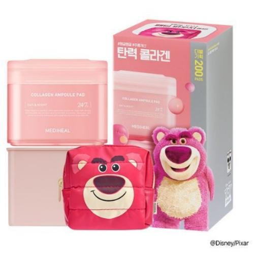 MEDIHEAL Collagen Ampoule Pad 100 Pads Double Pack Set (Disney Special Collection)