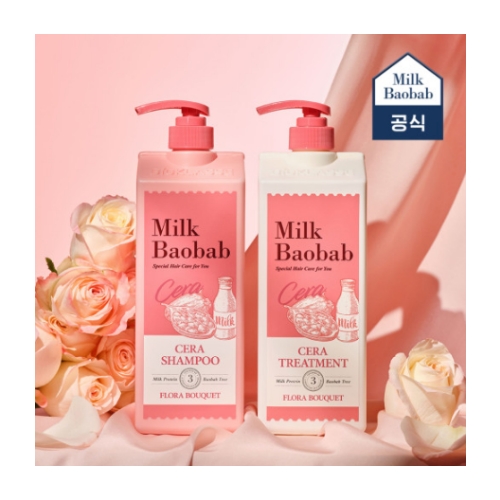 Milk Baobab Cera Shampoo&Treatment 1,200ml Flora Bouquet