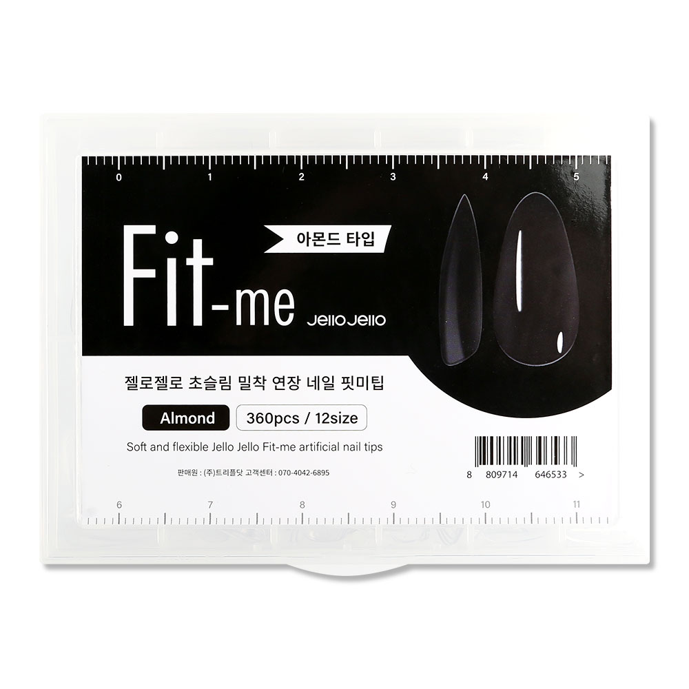 Jello Jello Fit-me Artificial Nail Tip Almond