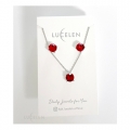 BIRTHSTONE SET ( earring & necklace)