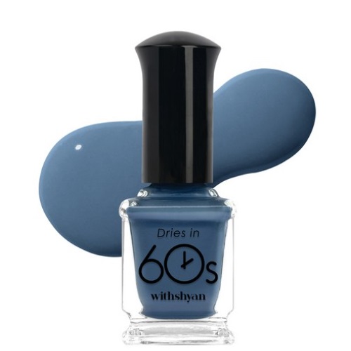 Withshyan 60s Nailaquer Glossy Colors 9ml #M25 Romance Blue