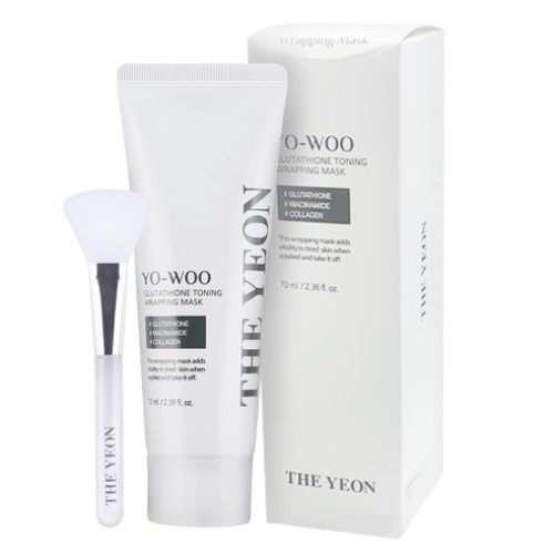 THE YEON Yo-Woo Glutathione Toning Wrapping Mask 70ml +Brush mask