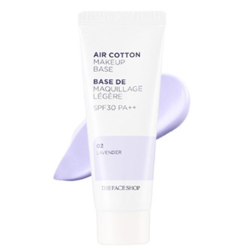 THE FACE SHOP Air Cotton Makeup Base SPF30++ 35g #02 Lavender