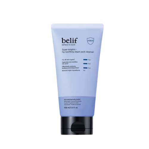 belif Super knights hy-soothing vegan pack cleanser 150ml