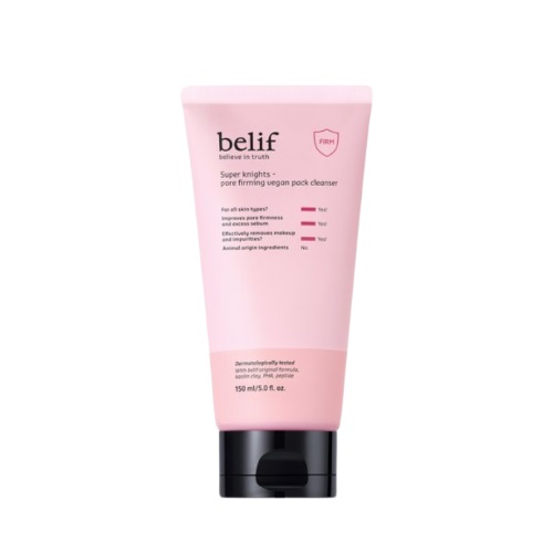 belif Super knights Pore firming vegan pack cleanser 150ml 