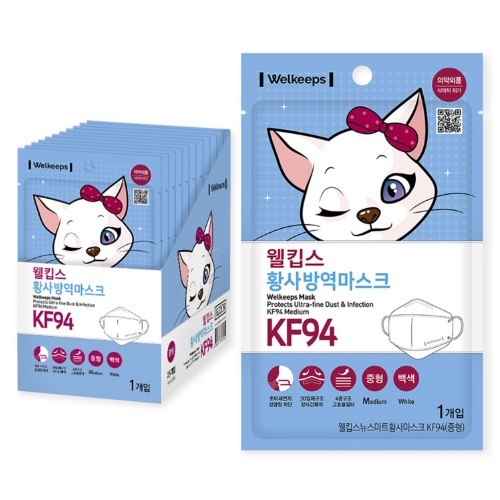 Welkeeps Mask KF94 Medium 25pcs.