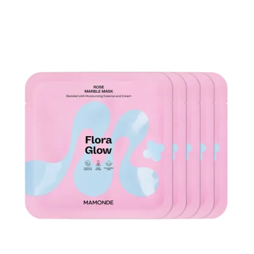 Mamonde Flora Glow Rose Marble Mask 36g*5ea