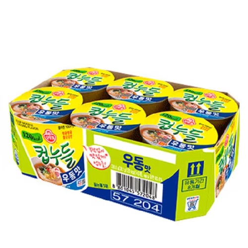 OTTOGI Cup Noodle Udon Flavor 38.1g*6ea