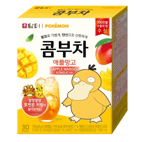 Damtuh Pokemon Kombucha Apple Mango 30T