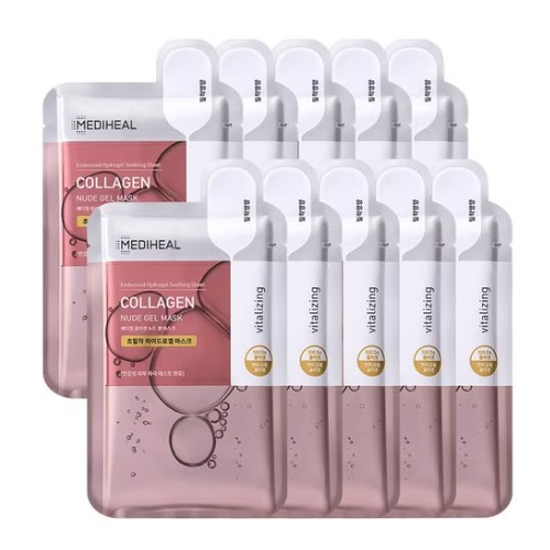 MEDIHEAL Collagen Nude Gel Mask Sheet 10P