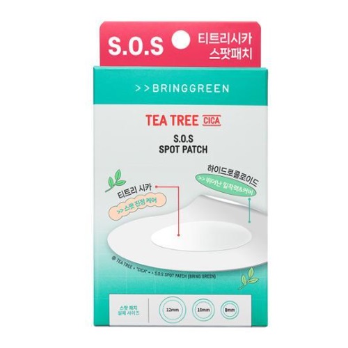 BRINGGREEN Tea Tree Cica S.O.S Spot Patch 75+25 Counts