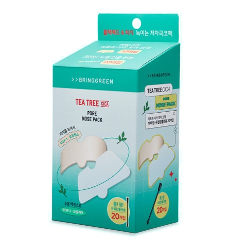 BRINGGREEN Tea Tree Cica Pore Nose Pack  10P