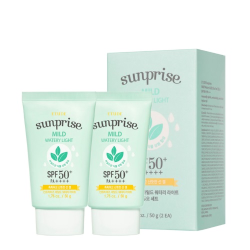 ETUDE Sunprise Mild Watery Light Duo Set SPF50PA+++(50ml+50ml)