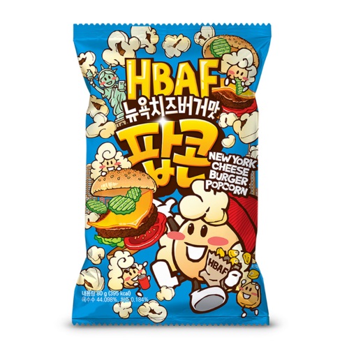 HBAF New York Cheeseburger Flavored Popcorn 80g