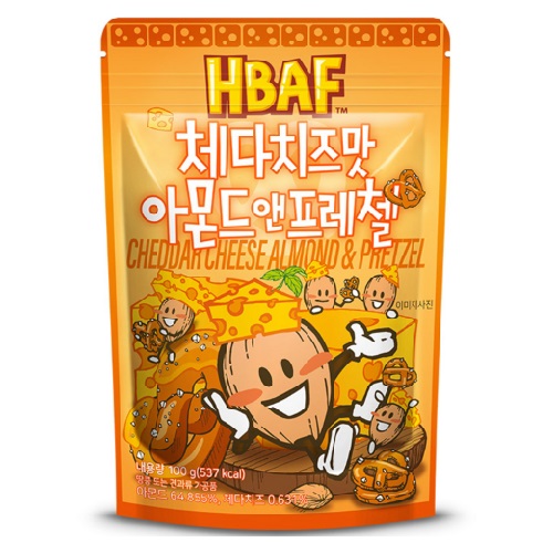 HBAF Cheddar Cheese Almond & Pretzel 100g