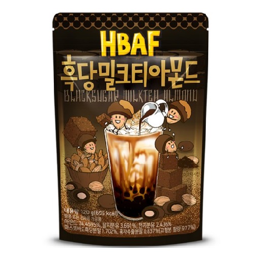 HBAF Black Sugar Milk Tea Almond 120g