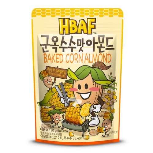 HBAF Baked Corn Almond 120g