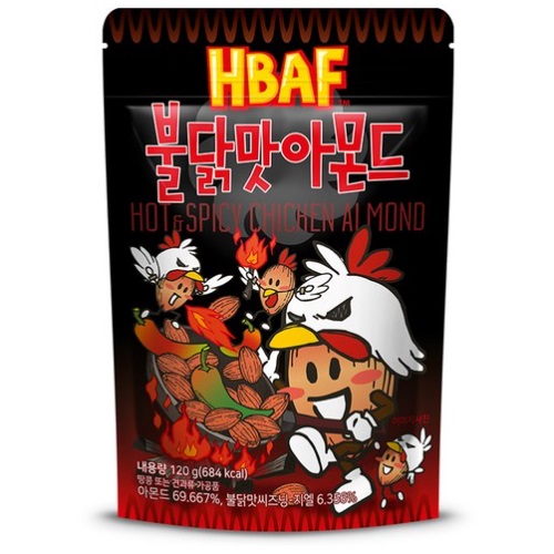 HBAF Hot & Spicy Chichen Almond 120g