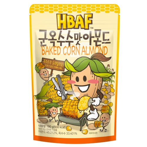 HBAF Baked Corn Almond 190g