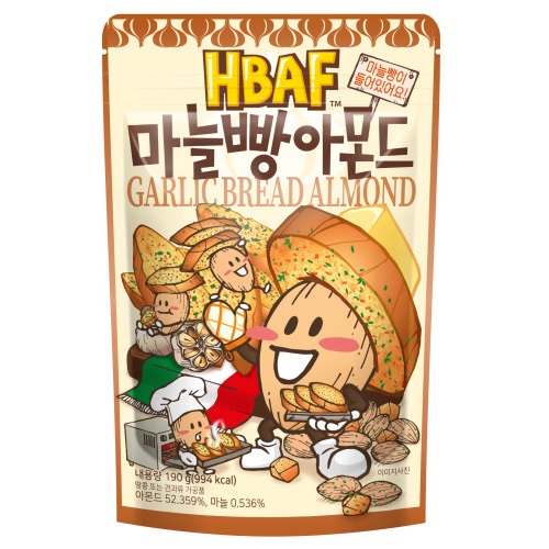 HBAF Garlic Bread Almond 190g