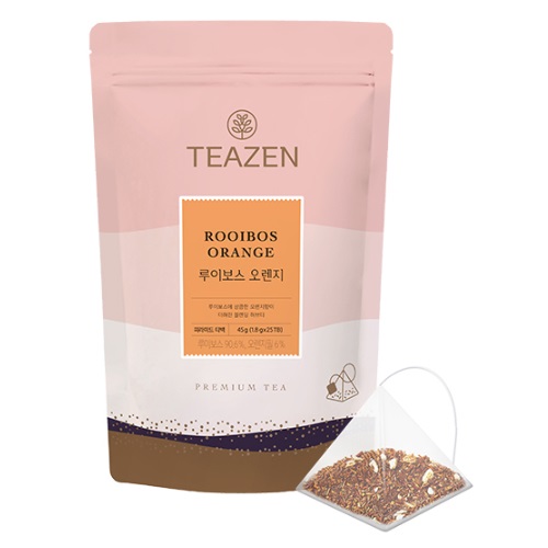 TEAZEN Rooibos Orange 25 Tea Bags (Triangle Tea Bag)