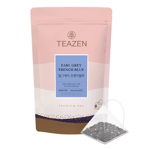 TEAZEN Earl Grey French Blue 25 Tea Bags (Triangle Tea Bag)