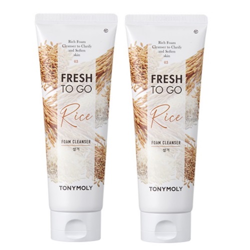 TONYMOLY Fresh To go Rice Foam Cleanser 170ml*2ea