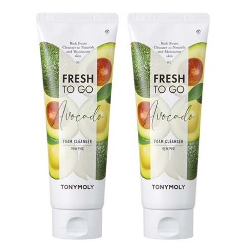 TONYMOLY Fresh To go Avocado Foam Cleanser 170ml*2ea