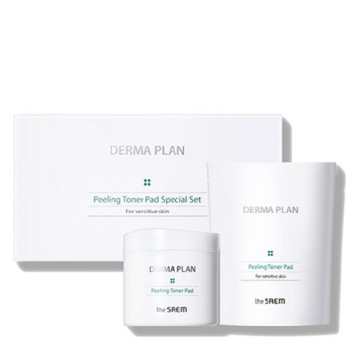 THE SAEM Derma Plan Peeling Toner Pad Special Set (70p+refill 50p)