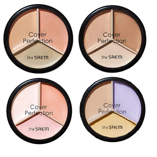 THE SAEM Cover Perfection Triple Pot Concealer 5colors