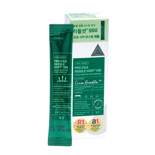 [DAISO] VT Pro Cica Reedle Shot S50 Facial Boosting First Ampoule 2mlx6ea