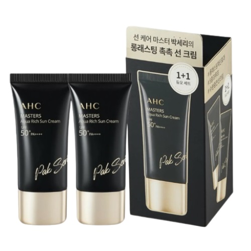 AHC Masters Aqua Rich Sun Cream 30ml Duo Set (SPF50+/PA++++)