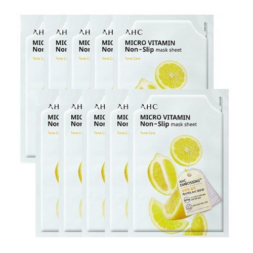 AHC Micro Vitamin Non-Slip Mask Sheet 10 Sheets