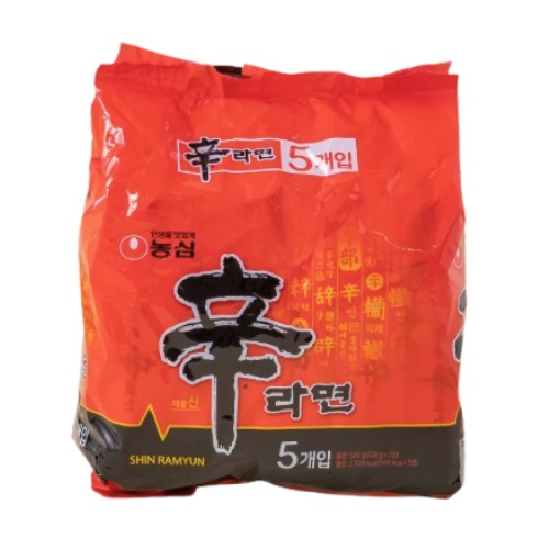 NONGSHIM Shin Ramyun 5 packs 600g (120gx5 packs)