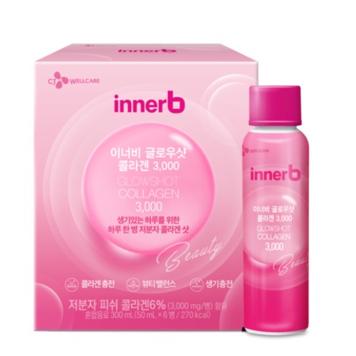 CJ Wellcare Inner B Glow Shot Collagen 50ml x 6-Pack (6 days supply)