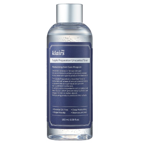 Dear, Klairs Supple Preparation Unscented Toner 180ml