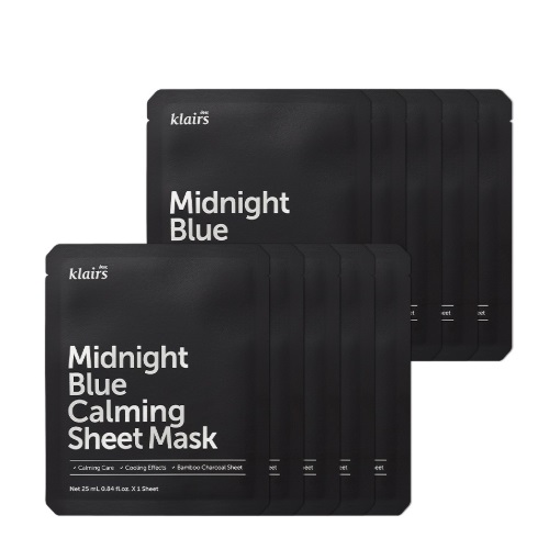 Dear, Klairs Midnight Blue Calming Sheet Mask 25mlx10sheets