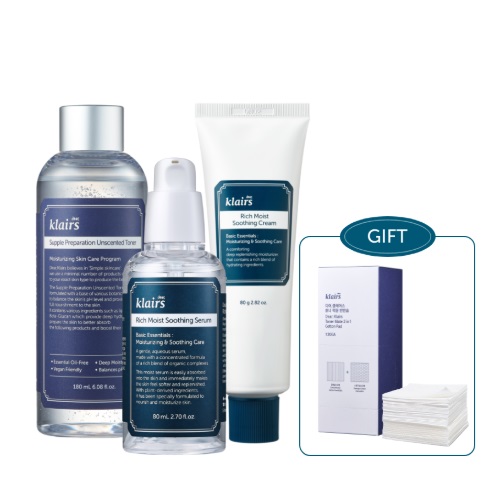 Dear, Klairs  Basic & Best Special 3items Set (unscented)