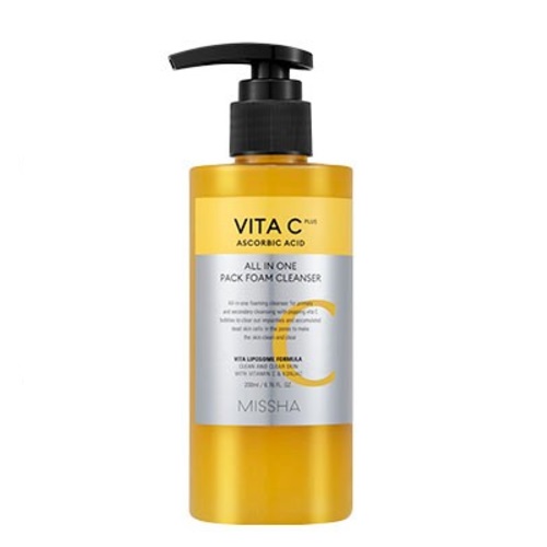 MISSHA Vita C Plus All In One Pack Foam Cleanser 200ml