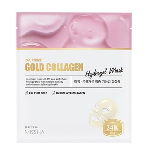 MISSHA 24K Prime Gold Collagen Hydrogel Mask 32g