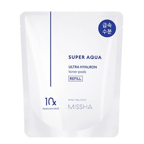 MISSHA Super Aqua Ultra Hyalron Toner Pads  (Refill) 90pads
