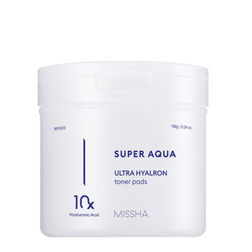 MISSHA Super Aqua Ultra Hyalron Toner Pads 90pas/180g