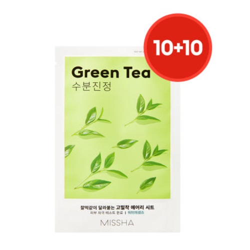 MISSHA Airy Fit Sheet Mask [Green Tea] 20sheet Set
