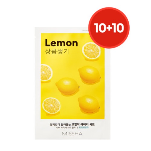 MISSHA Airy Fit Sheet Mask [Lemon] 20sheet Set