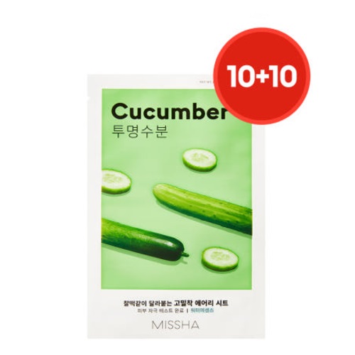 MISSHA Airy Fit Sheet Mask [Cucuber] 20sheet Set