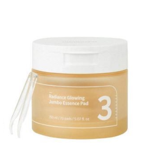 numbuzin No. 3 Radiance Glowing Jumbo Essence Pad 70 Pads