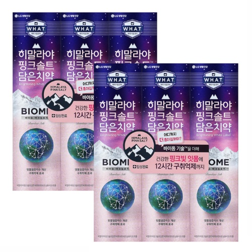 PERIOE Himalaya Pink Salt Biom Bad Breath Toothpaste 100gx6EA