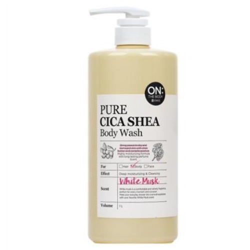 On The Body Pure Cica Shea Body Wash 1000ml [White Musk]