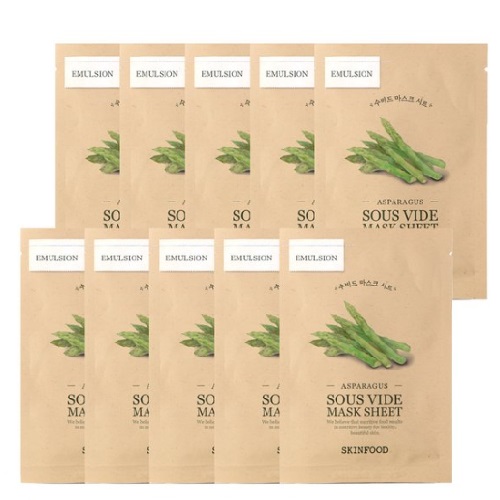 SKINFOOD Sous Vide Mask Sheet (Asparagus) 18g x 10sheet