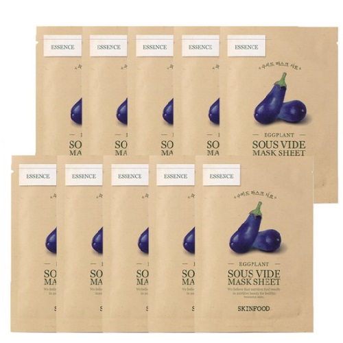 SKINFOOD Sous Vide Mask Sheet (Eggplant) 18g x 10sheet